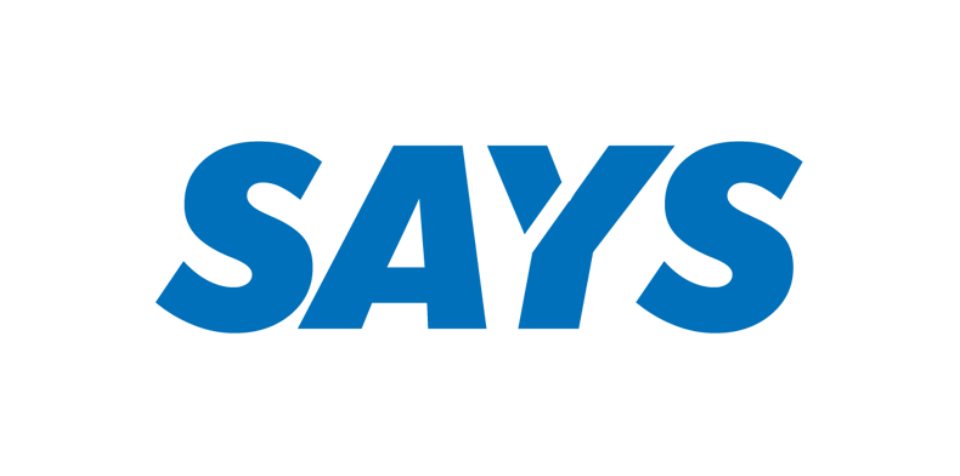 says logo